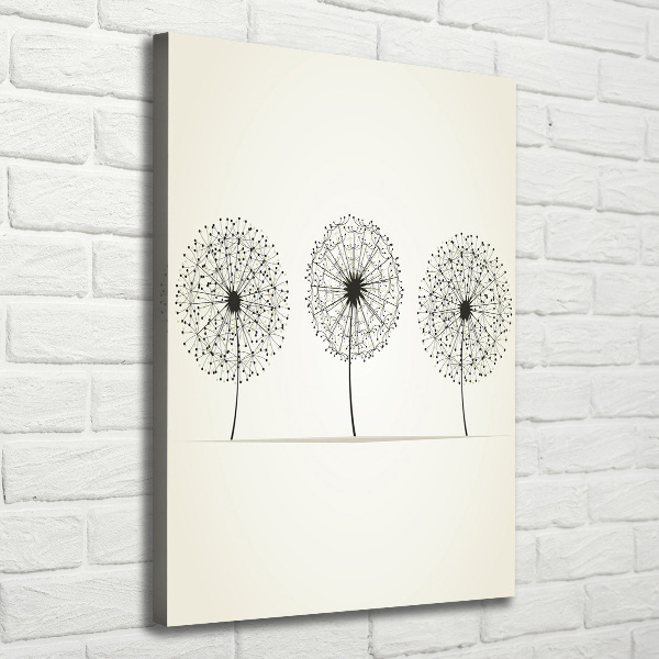 Quadro foto su tela verticale Denti di leone