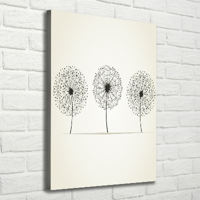 Quadro foto su tela verticale Denti di leone