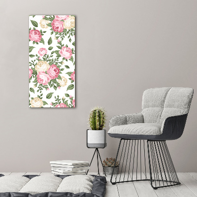 Stampa quadro su tela verticale Rose