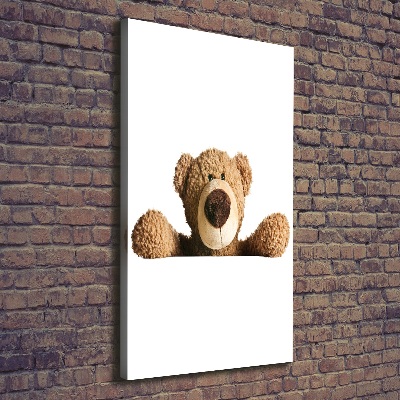 Quadro foto su tela verticale Orsacchiotto di peluche