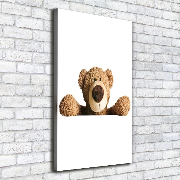 Quadro foto su tela verticale Orsacchiotto di peluche
