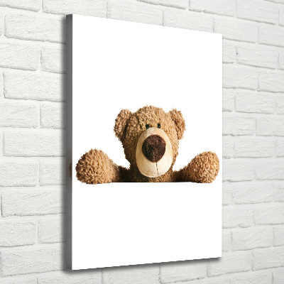 Quadro foto su tela verticale Orsacchiotto di peluche