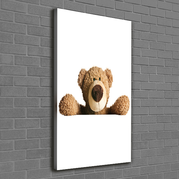 Quadro foto su tela verticale Orsacchiotto di peluche
