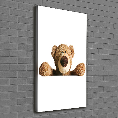 Quadro foto su tela verticale Orsacchiotto di peluche