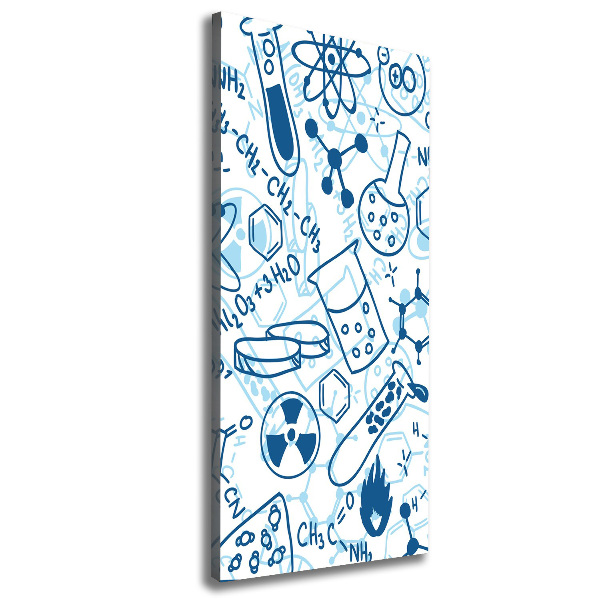Stampa quadro su tela verticale Formazione in chimica