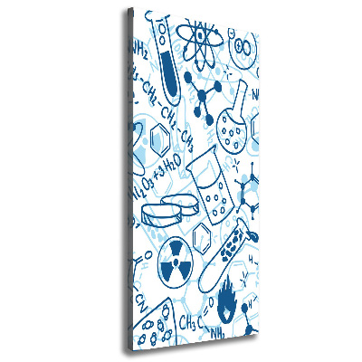 Stampa quadro su tela verticale Formazione in chimica