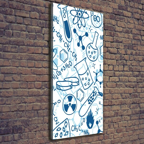 Stampa quadro su tela verticale Formazione in chimica