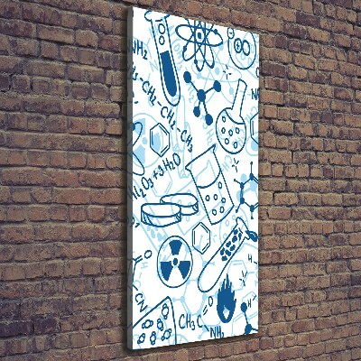 Stampa quadro su tela verticale Formazione in chimica