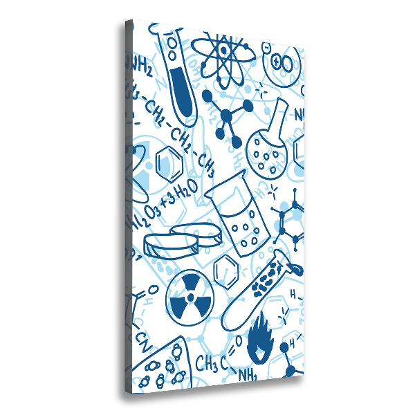 Stampa quadro su tela verticale Formazione in chimica