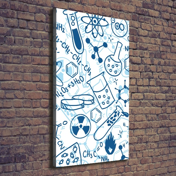 Stampa quadro su tela verticale Formazione in chimica