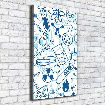 Stampa quadro su tela verticale Formazione in chimica