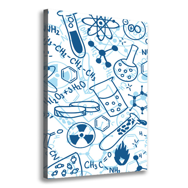 Stampa quadro su tela verticale Formazione in chimica