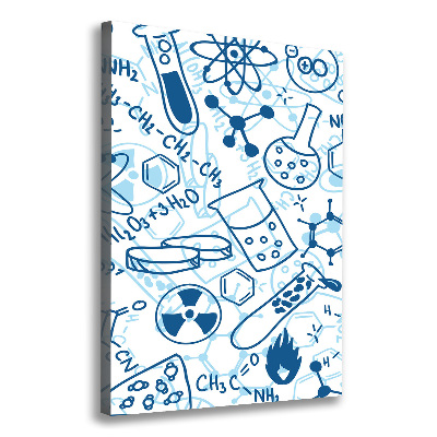 Stampa quadro su tela verticale Formazione in chimica
