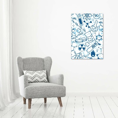 Stampa quadro su tela verticale Formazione in chimica