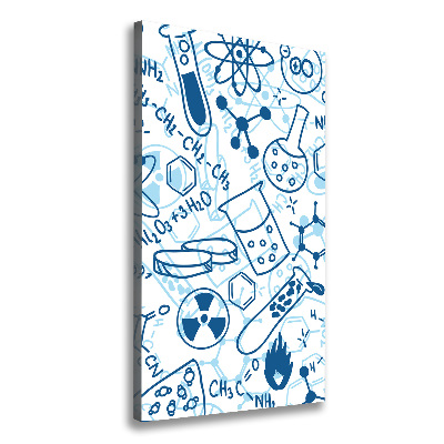 Stampa quadro su tela verticale Formazione in chimica
