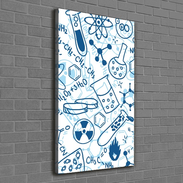 Stampa quadro su tela verticale Formazione in chimica