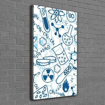 Stampa quadro su tela verticale Formazione in chimica