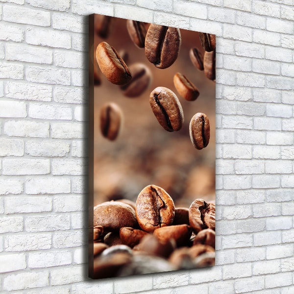 Quadro foto su tela verticale Chicchi di caffè