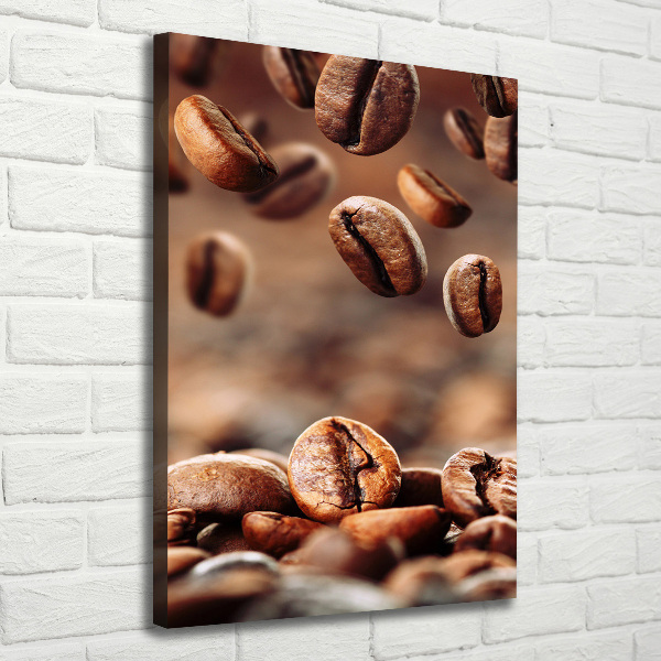 Quadro foto su tela verticale Chicchi di caffè