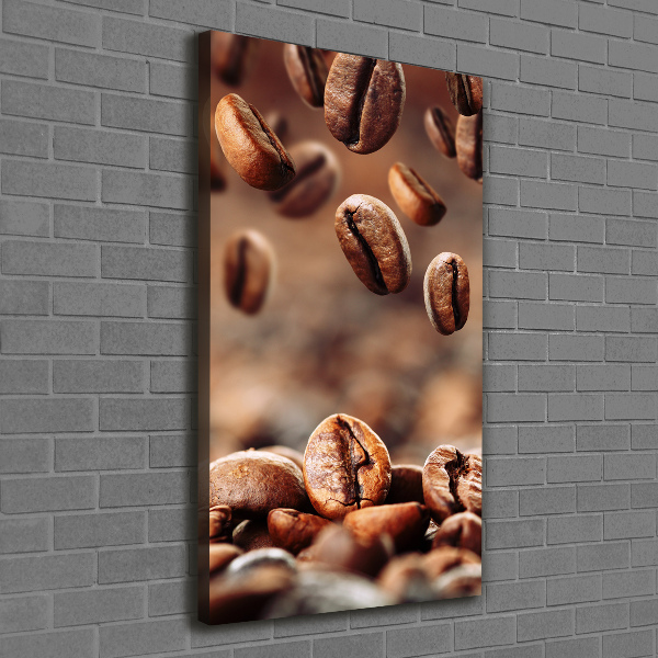 Quadro foto su tela verticale Chicchi di caffè
