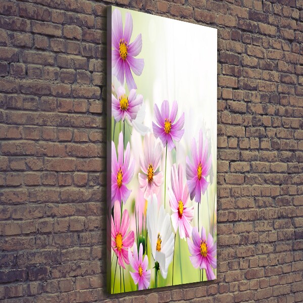 Quadro foto su tela verticale Fiori selvatici