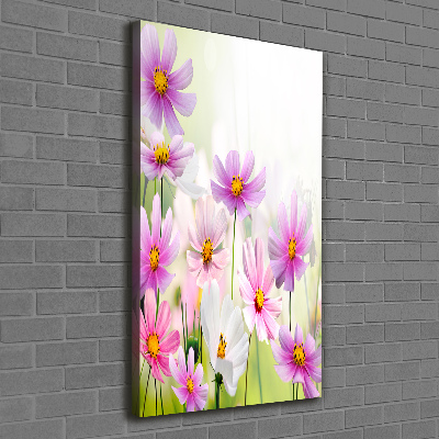 Quadro foto su tela verticale Fiori selvatici