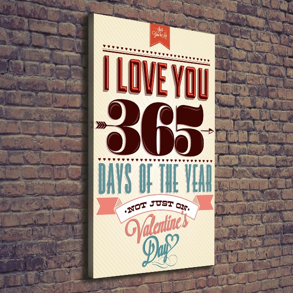 Stampa quadro su tela verticale San Valentino