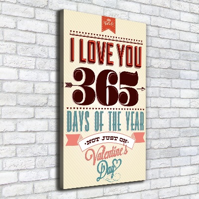 Stampa quadro su tela verticale San Valentino