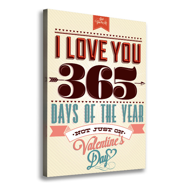 Stampa quadro su tela verticale San Valentino