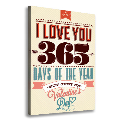 Stampa quadro su tela verticale San Valentino