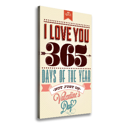 Stampa quadro su tela verticale San Valentino