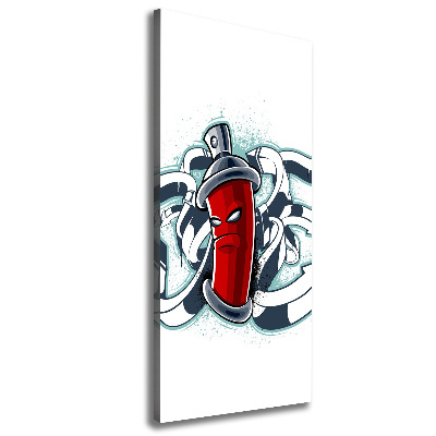 Quadro foto su tela verticale Graffiti