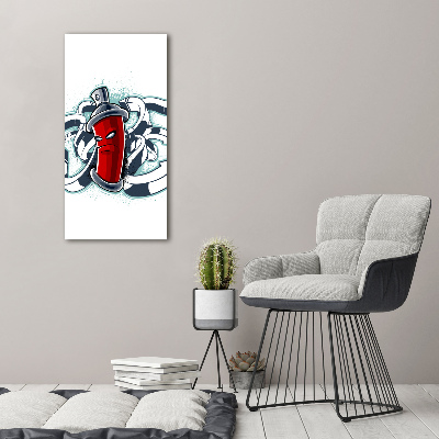 Quadro foto su tela verticale Graffiti