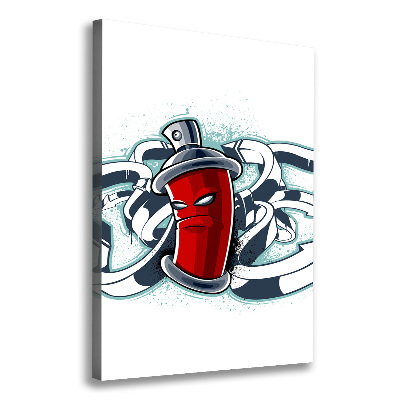 Quadro foto su tela verticale Graffiti