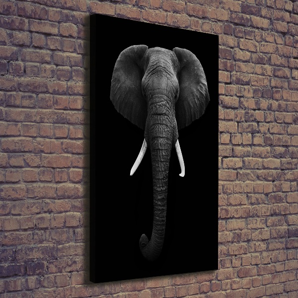 Quadro su tela canvas verticale Elefante africano