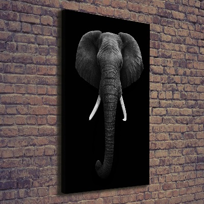 Quadro su tela canvas verticale Elefante africano