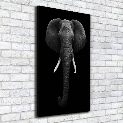 Quadro su tela canvas verticale Elefante africano