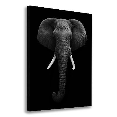 Quadro su tela canvas verticale Elefante africano