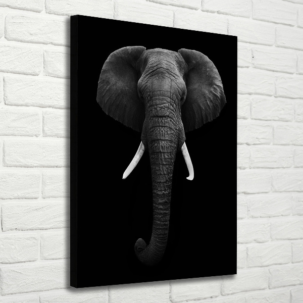 Quadro su tela canvas verticale Elefante africano