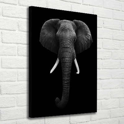Quadro su tela canvas verticale Elefante africano