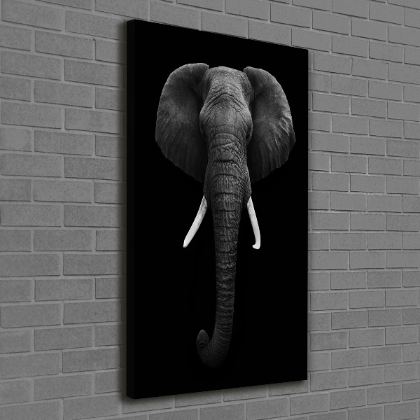 Quadro su tela canvas verticale Elefante africano