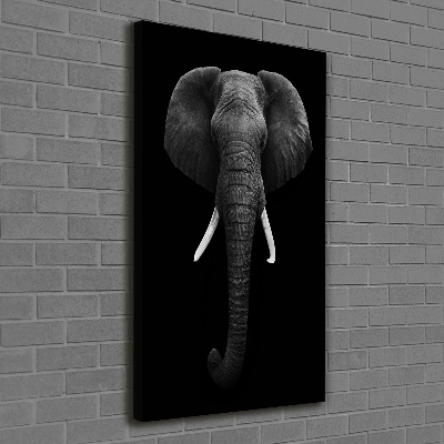 Quadro su tela canvas verticale Elefante africano