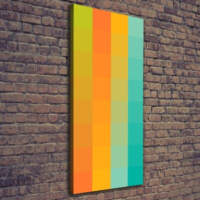Quadro su tela canvas verticale Quadrati colorati