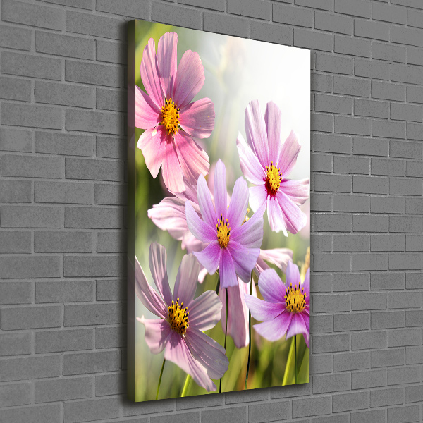 Quadro foto su tela verticale Fiori selvatici