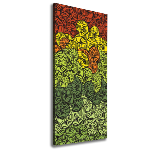 Quadro foto su tela verticale Piogge colorate