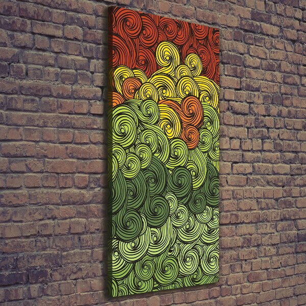 Quadro foto su tela verticale Piogge colorate