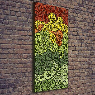 Quadro foto su tela verticale Piogge colorate