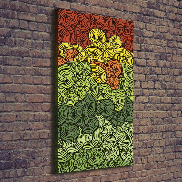 Quadro foto su tela verticale Piogge colorate