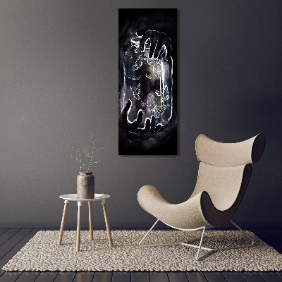 Quadro su tela canvas verticale Farfalle in un barattolo