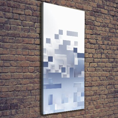 Stampa quadro su tela verticale Astrazione cubica